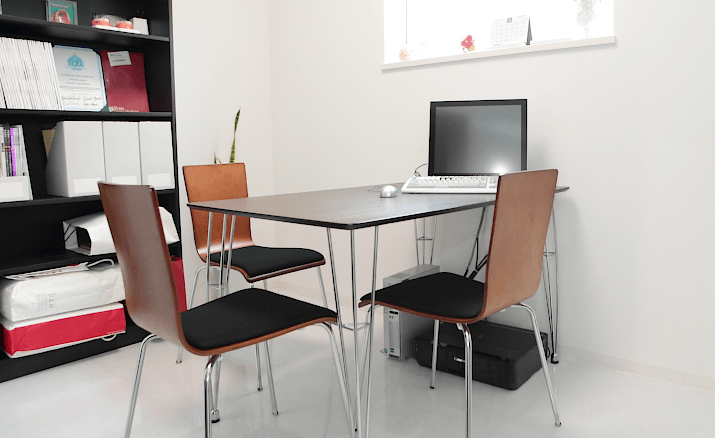 カウンセリングのための個室